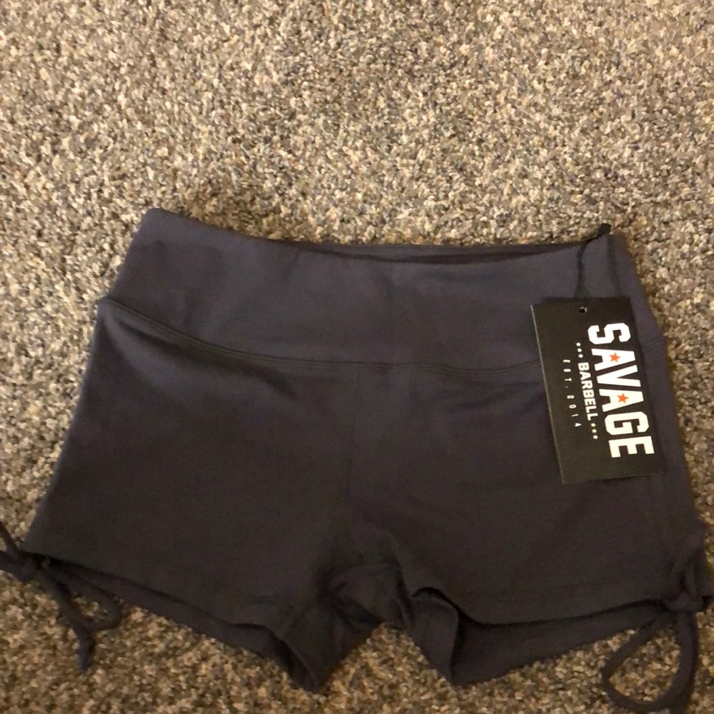 Savage Barbell Booty shorts in medium
